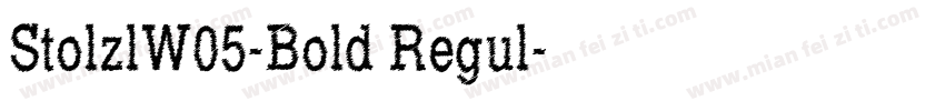 StolzlW05-Bold Regul字体转换